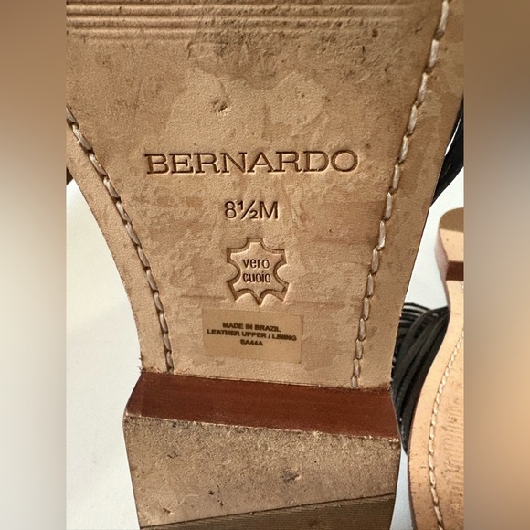 Bernardo leather womens Talia sandals square toe rounded size 8.5 Anthropologie - Picture 6 of 9